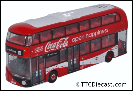 Oxford NNR004CC New Routemaster London United/Coca Cola