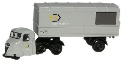 Oxford NRAB003 Scammell Scarab Van Trailer - Railfreight
