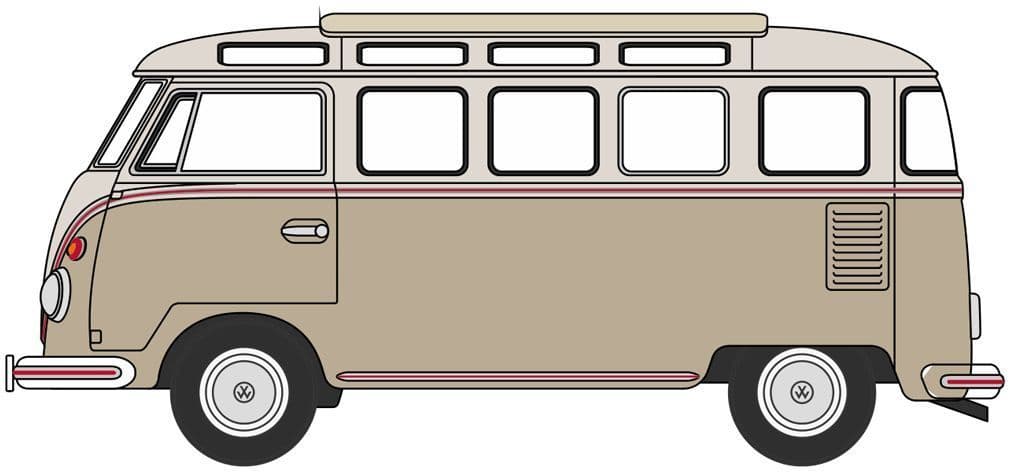 Oxford NVWS009 VW Samba Bus Mouse Grey/Pearl White N Gauge - PRE ORDER £7.95