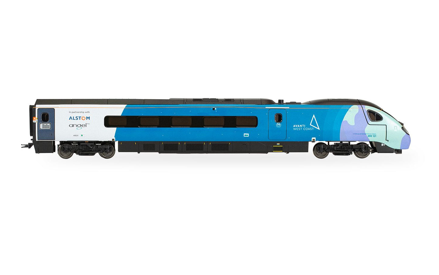 Hornby R30444 Avanti West Coast Class 390 COP26 4 Car Train Pack 390121, OO - PRE ORDER £305.99