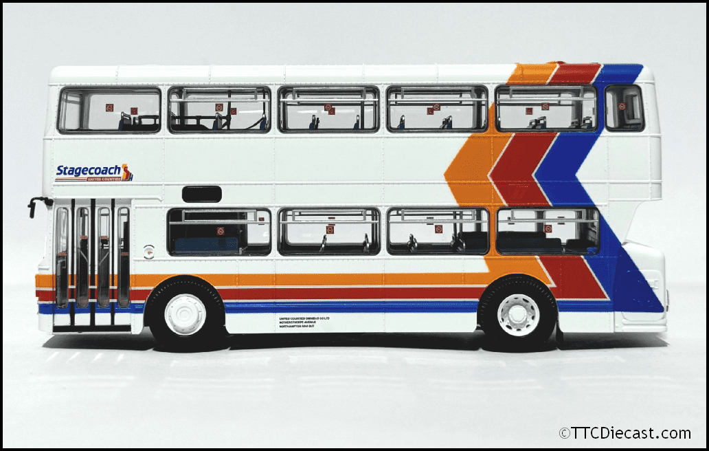 Rapido 901038 Fleetline SDA651S, Stagecoach United Counties, Route 4 United Counties - 1:76 Scale