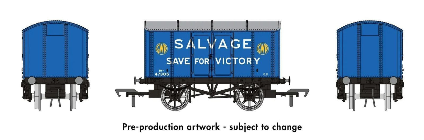 Rapido 908010 Iron Mink No.47305 GWR Salvage for Victory (Yellow Roundels)