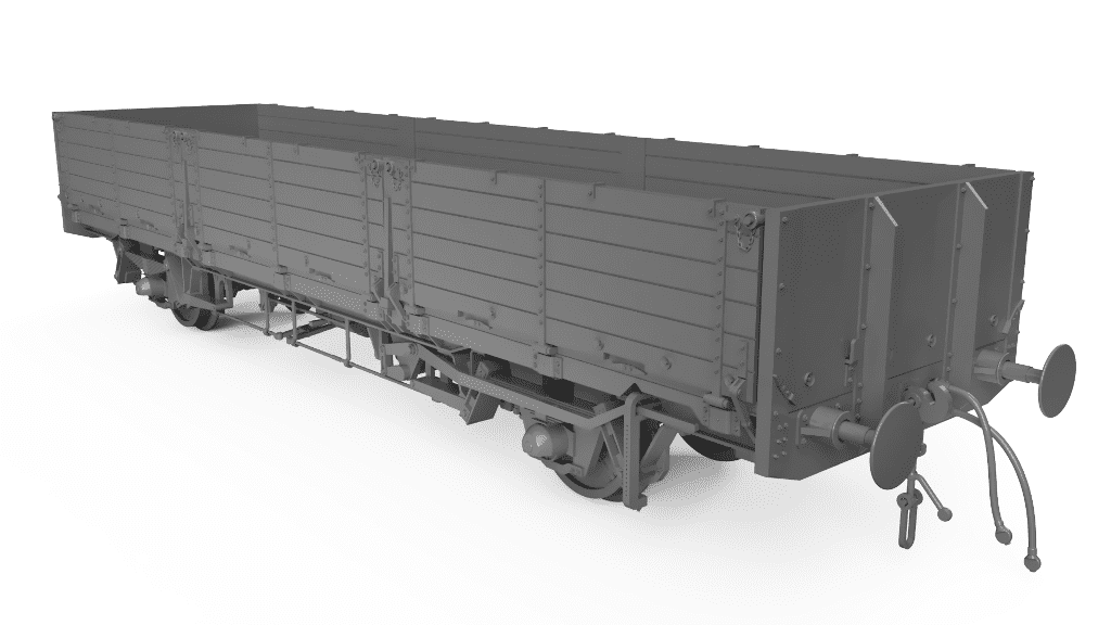 Rapido 915001 BR Open OAA Wagon No. 100093, BR bauxite - OO Gauge