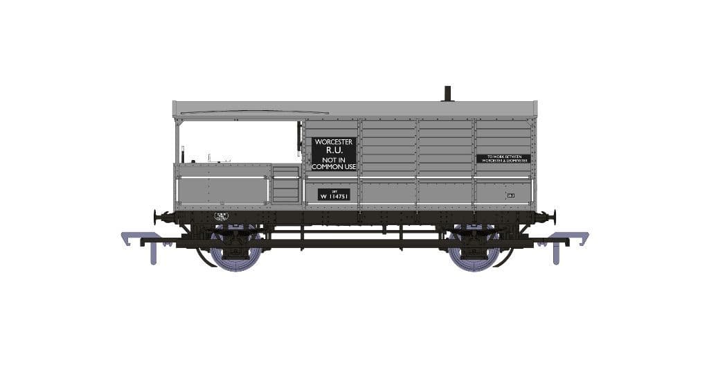 Rapido 918007 GWR Dia. AA20 Toad No. W114751, Worcester R.U., BR grey, OO Gauge