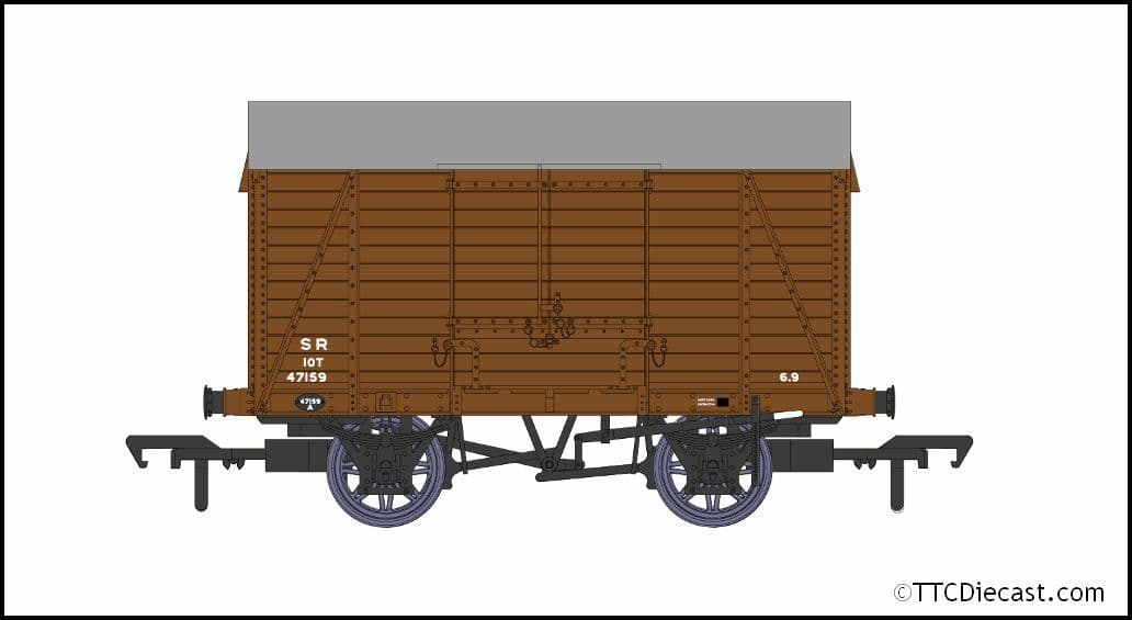 Rapido 927006 D1426 10t Covered Van - SR (post 1936) No.47159 - OO Gauge