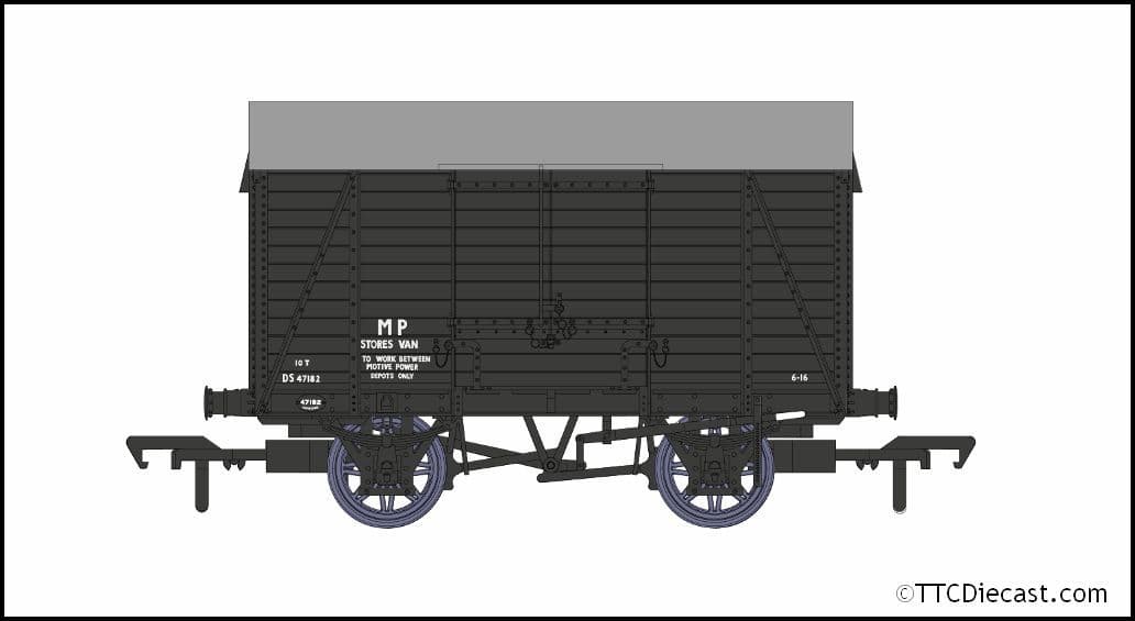 Rapido 927009 D1426 10t Covered Van - BR Departmental No.DS47182 - OO Gauge