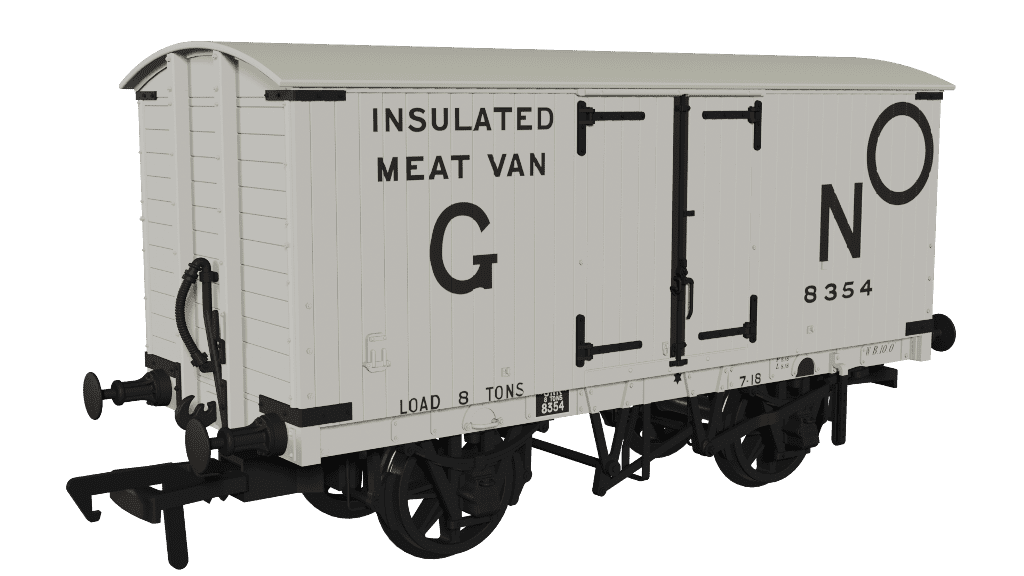Rapido 930004 GNR 8 Ton Van - GN Insulated Meat Livery No.8354 OO Gauge *PRE ORDER £31.46*