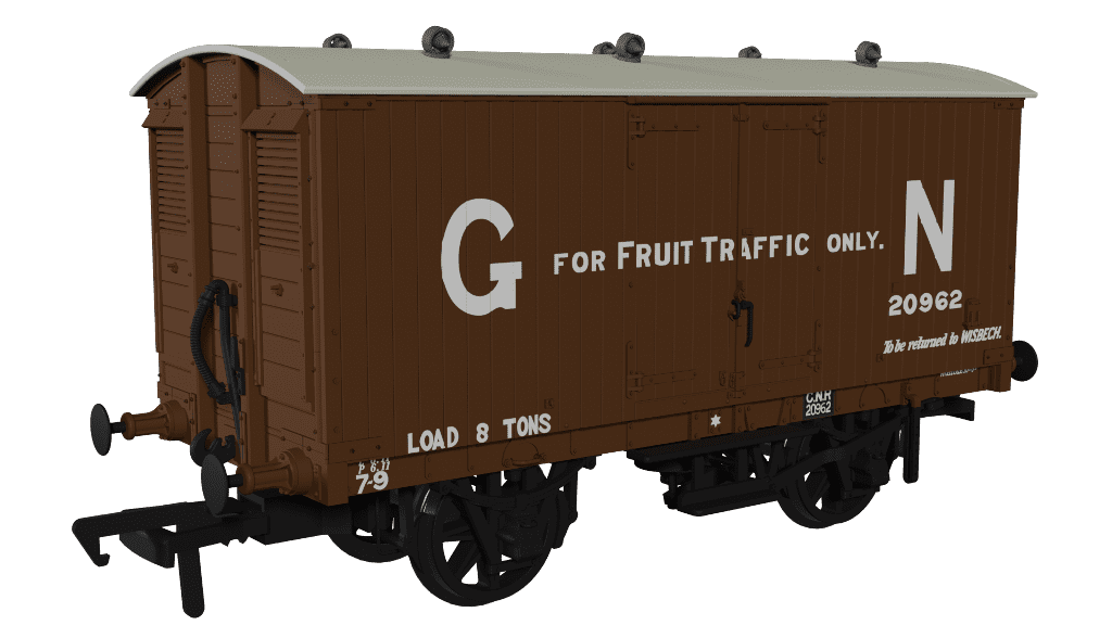 Rapido 930005 GNR 8 Ton Van - GN Fruit Livery No.20962 OO Gauge *PRE ORDER £31.46*