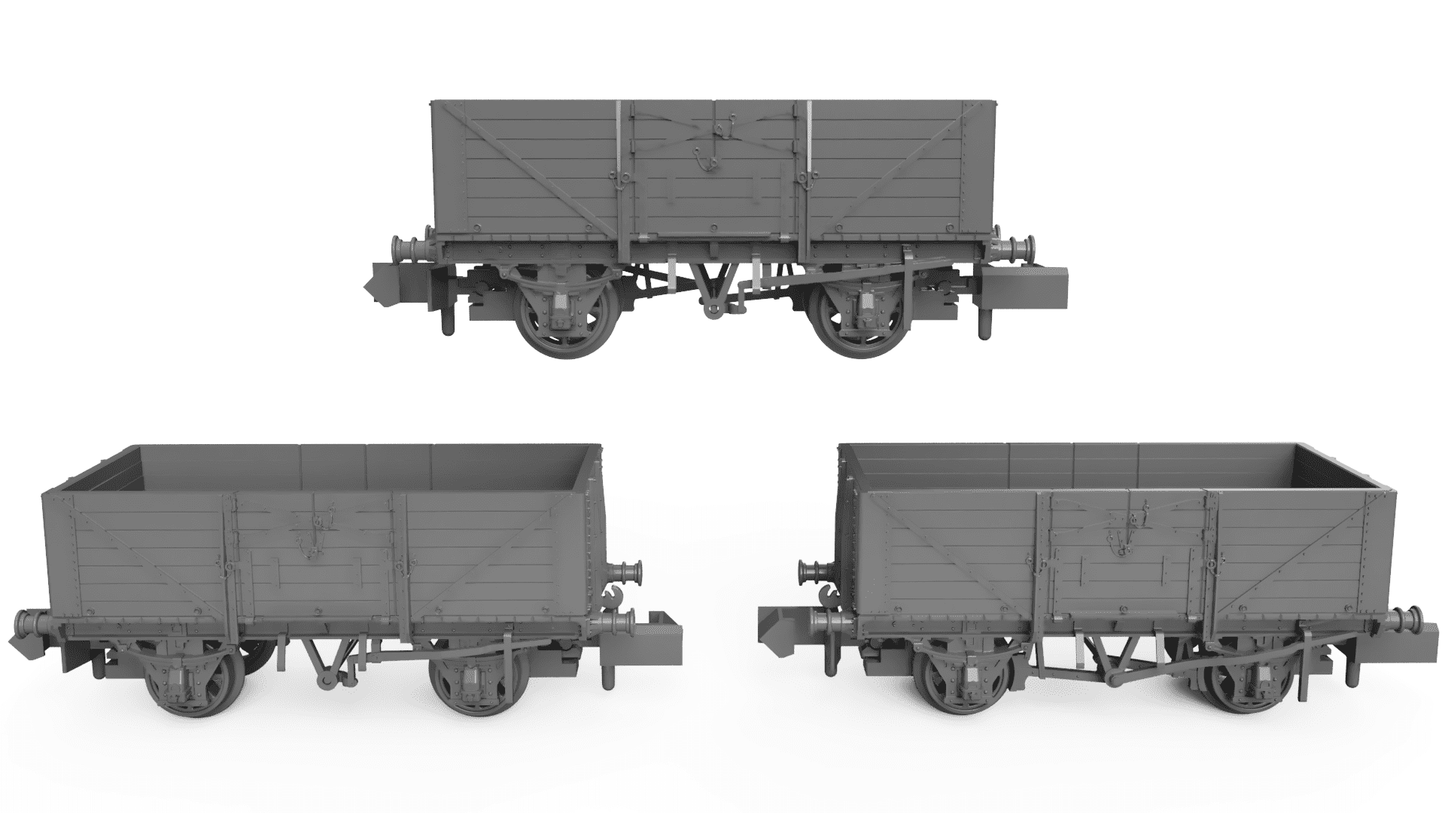 Rapido 942003 SECR Wagons Pack 3 SECR Livery 7 Planks (Dia.1355)