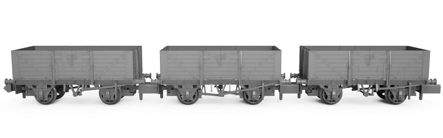 Rapido 942015 SECR Wagons Pack 3 BR Livery 7 Planks (Dia.1355)