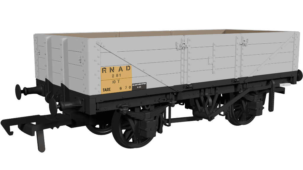 Rapido 950011 LNWR D84 4-Plank Open - No.281 RNAD Grey OO Gauge *PRE ORDER £29.66*