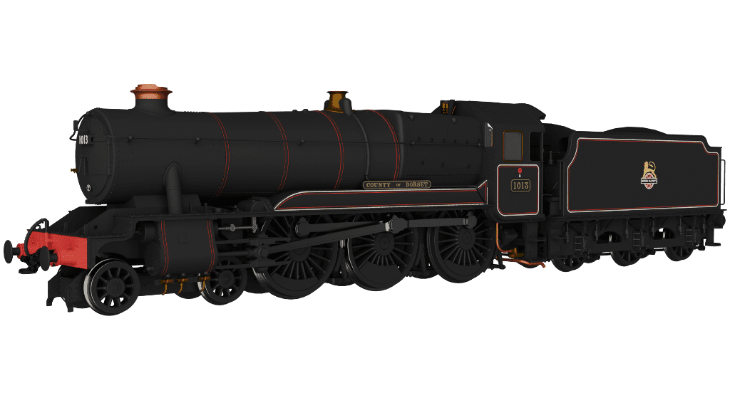 Rapido 954005 GWR County No.1013 'County of Dorset' BR Lined Black Early Crest OO Gauge *PRE ORDER £224.96*