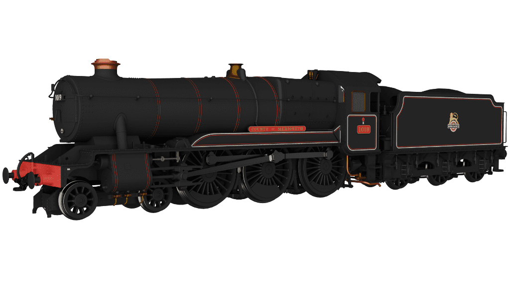 Rapido 954504 GWR County No.1019 'County of Merioneth' BR Lined Black Early Crest - DCC SOUND OO Gauge *PRE ORDER £328.46*