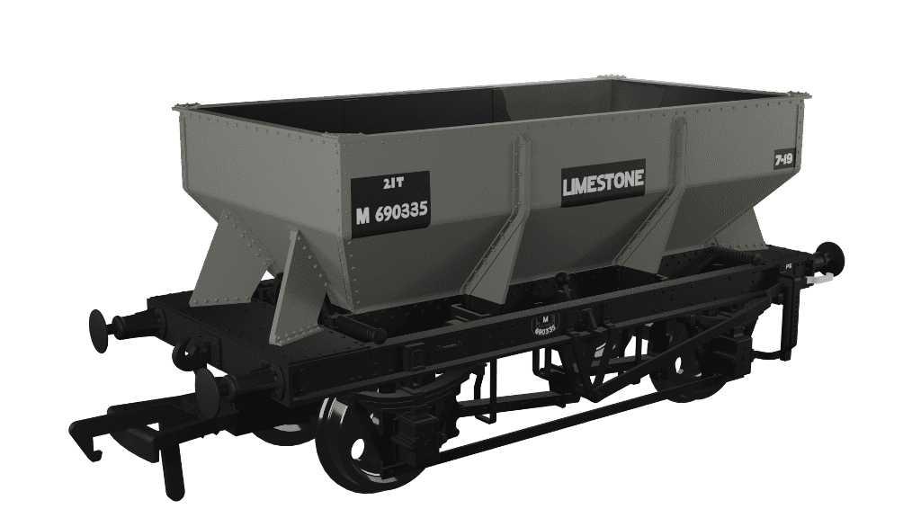 Rapido 963010 LMS Iron Ore Hopper - BR (Limestone) No.M690335 OO Gauge *PRE ORDER £31.46*