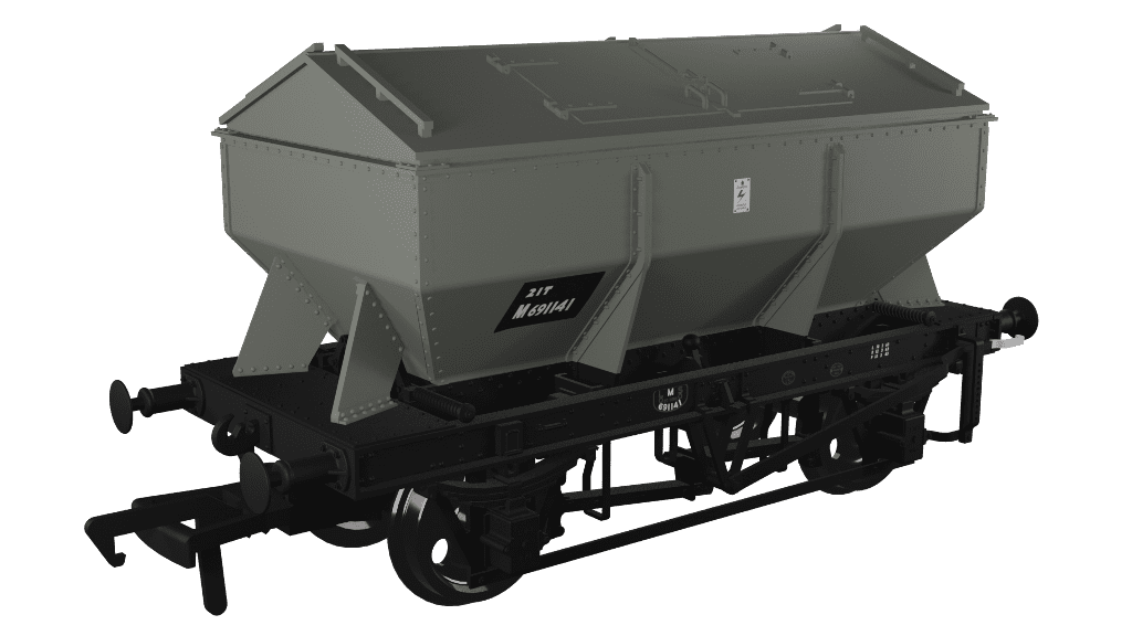 Rapido 963013 LMS Iron Ore Hopper - BR (Lime) No.M691141 OO Gauge *PRE ORDER £31.46*