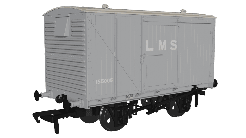 Rapido 970101 LMS D1832A Van - LMS (pre-36) No.155005 OO Gauge *PRE ORDER £29.66*