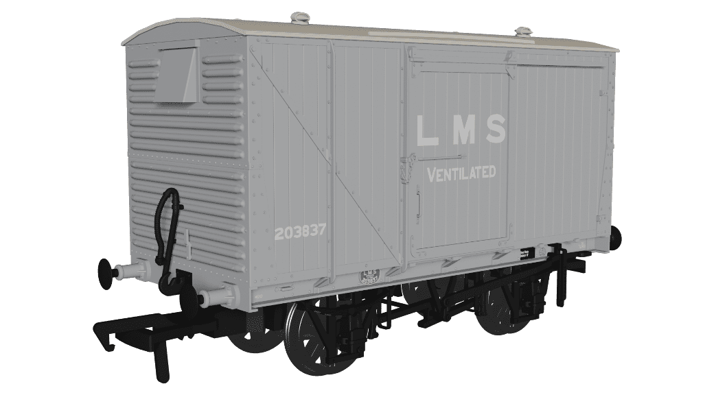 Rapido 970103 LMS D1832A Van - LMS (pre-36) No.203837 OO Gauge *PRE ORDER £29.66*