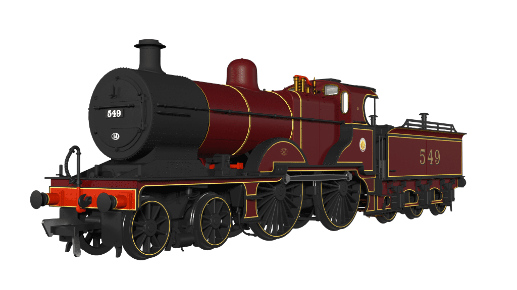 Rapido 974506 MR 483 No.549 LMS Crimson (cabside roundel) - DCC SOUND OO Gauge *PRE ORDER £287.96*