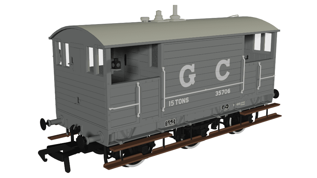 Rapido 975001 GCR 15T 6w Brake - GC Grey No.35706 OO Gauge *PRE ORDER £42.26*