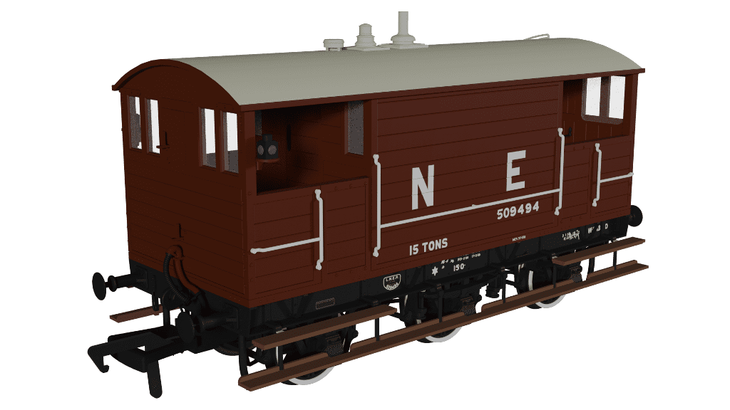 Rapido 975007 GCR 15T 6w Brake - LNER Bauxite pre-1936 No.509494 OO Gauge *PRE ORDER £42.26*