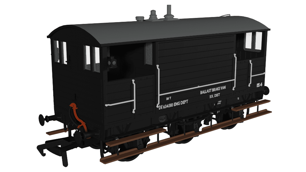 Rapido 975015 GCR 15T 6w Brake - BR Bauxite No.DE634310 OO Gauge *PRE ORDER £42.26*