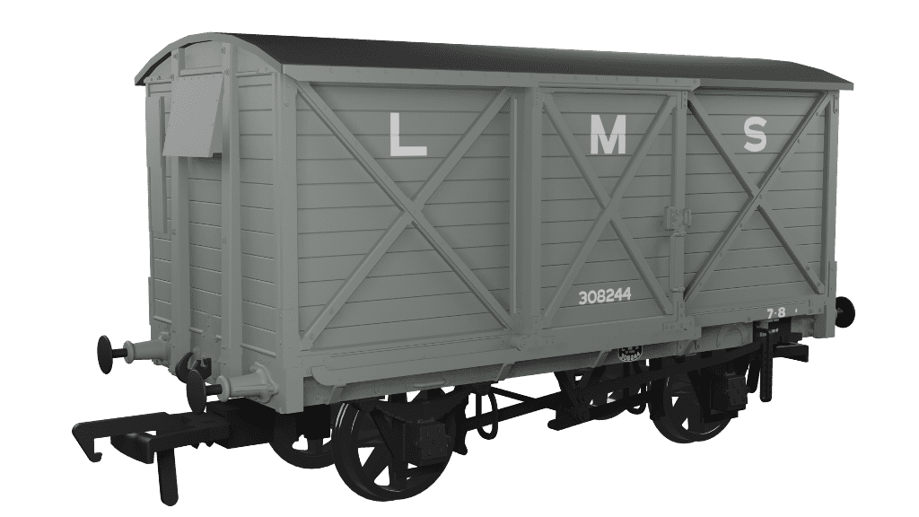 Rapido 976005 CR Dia.67 10t Van, LMS (pre-36) No.308244, OO Gauge