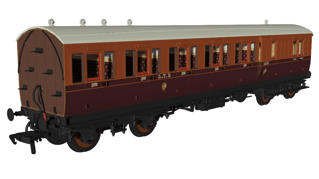 Rapido 978138 L&Y Evolution Non-Corridor Brake Third No.1475 OO Gauge *PRE ORDER £62.96*