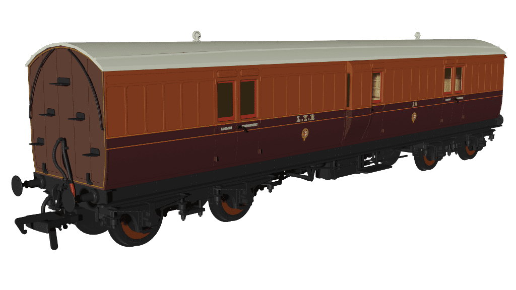 Rapido 978142 L&Y Evolution Non-Corridor Full Brake No.12 OO Gauge *PRE ORDER £62.96*