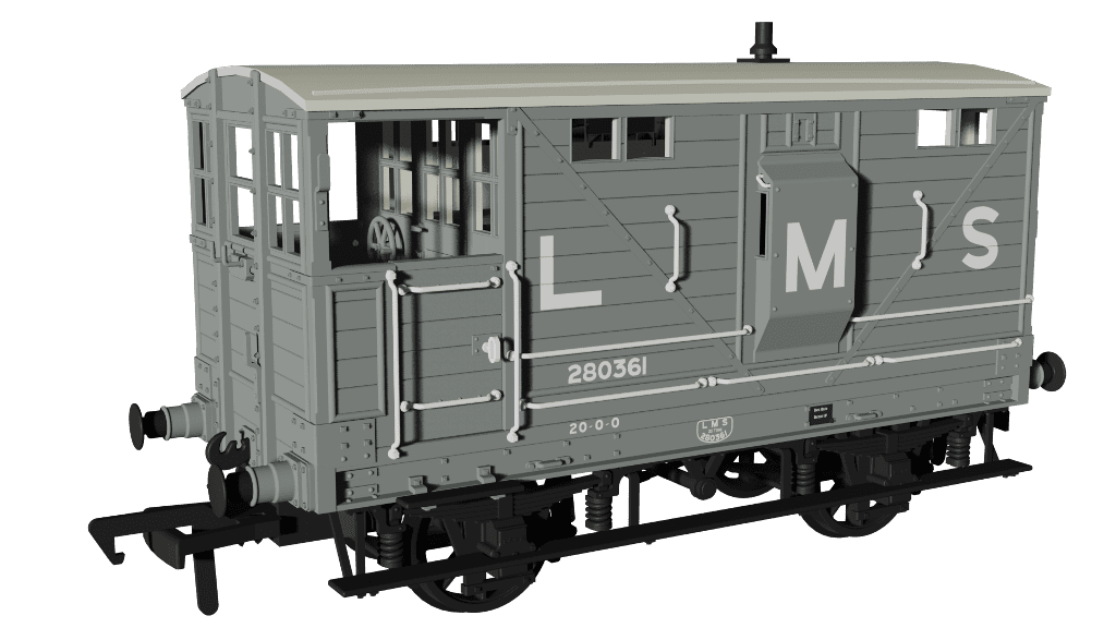 Rapido 987004 LNWR D17b Brake - LMS (pre-36) No.280361 OO Gauge *PRE ORDER £42.26*