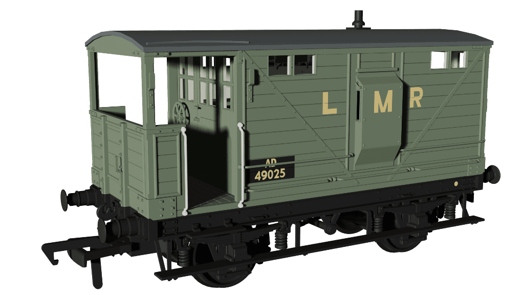 Rapido 987012 LNWR D17b Brake - LMR No.AD49025 OO Gauge *PRE ORDER £42.26*