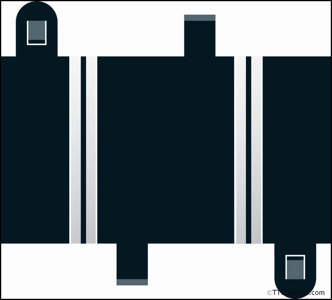 Scalextric C8201 Radius 1 Hairpin Curve 90° x 2