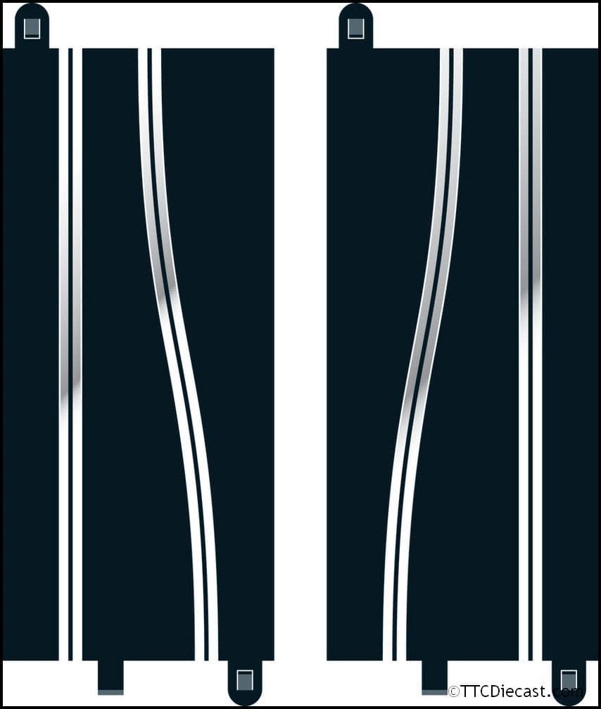 Scalextric C8246 Side Swipe Straights x 2