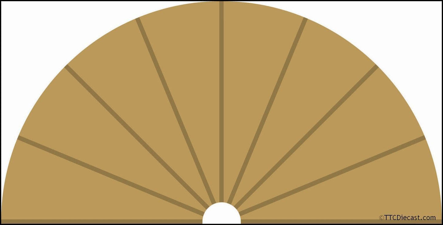 Scalextric C8279 Radius 1 Curve Inner Borders 180° x 2