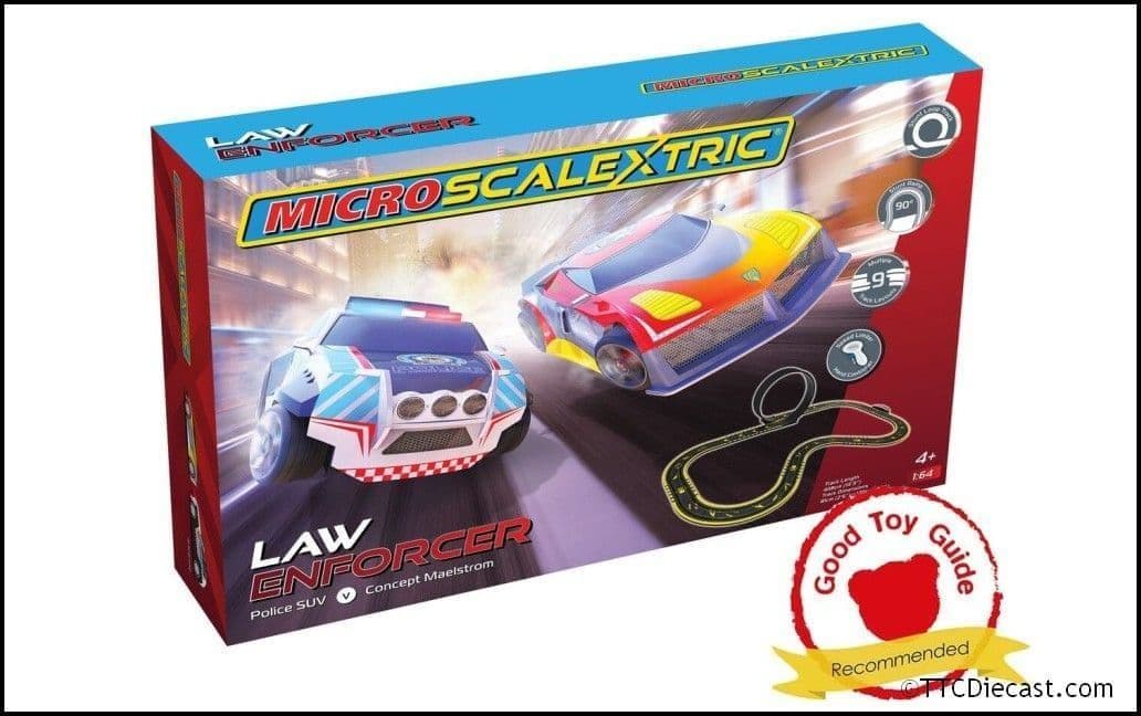 Scalextric G1149M Micro Scalextric Law Enforcer Mains Powered Race Set *PRE ORDER £62.99*
