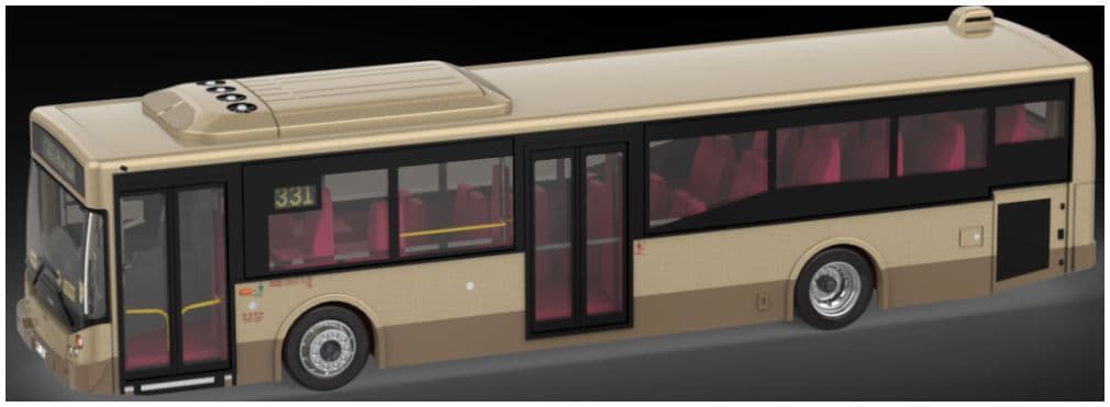 Tiny 2025087 Volvo B7RLE (NR331) Sun Bus 1:110 Scale *PRE ORDER £21.84*