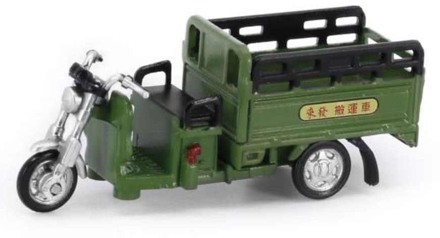 Tiny ATC64025 Taiwan Delivery Electric Tricycle Green, 1:64 Scale