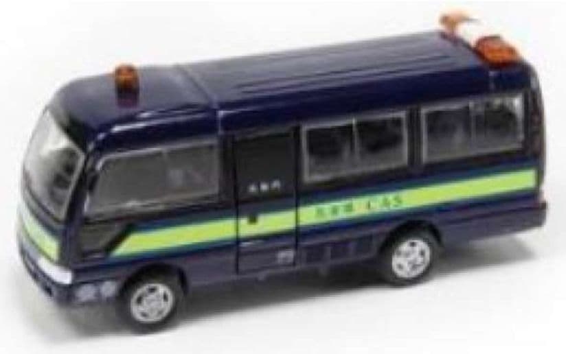 Tiny ATC64485 Toyota Coaster Hong Kong CAS Black/Green 1:76 Scale