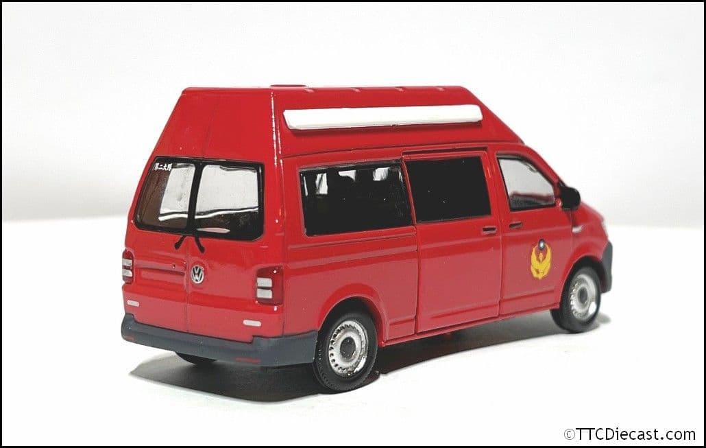 Tiny ATC64558 (TW52) Volkswagen T6 Transporter Taiwan Fire, 1/64 Scale - LAST FEW