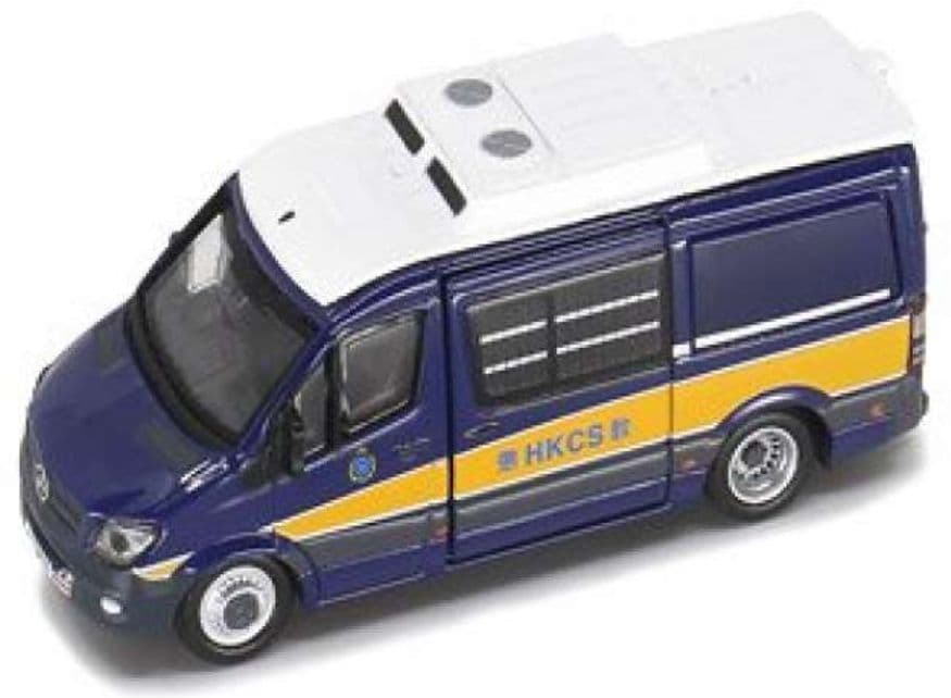 Tiny ATC64802 Mercedes Benz Sprinter FL HKCS White/Blue 1:76 Scale