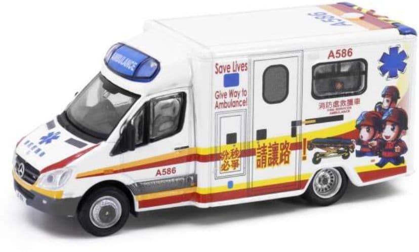 Tiny ATC65070 Mercedes Benz Sprinter Hospital Transfer Ambulance 1:76 Scale