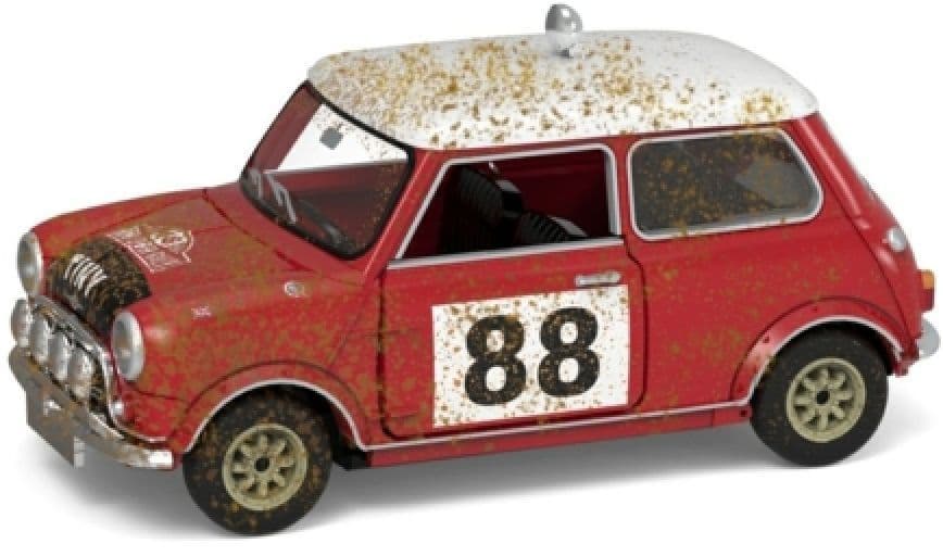Tiny ATC65330 Mini Cooper Rally 88 Mud Weathered 1:50 Scale