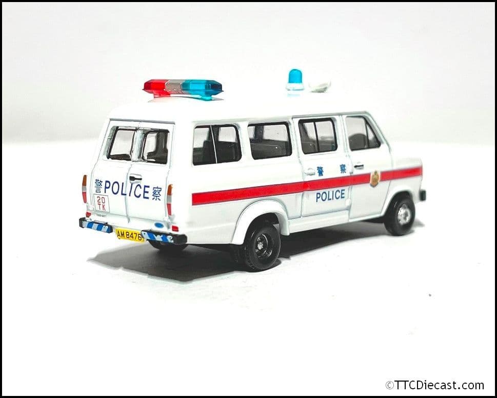 Tiny ATC65421 Ford Transit Royal Hong Kong Police 1980s Police Van 1:76 Scale - LAST FEW