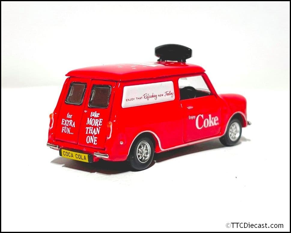 Tiny COKE030 Mini Cooper Coca-Cola w/Bottle Crates 1:50 Scale - LAST FEW