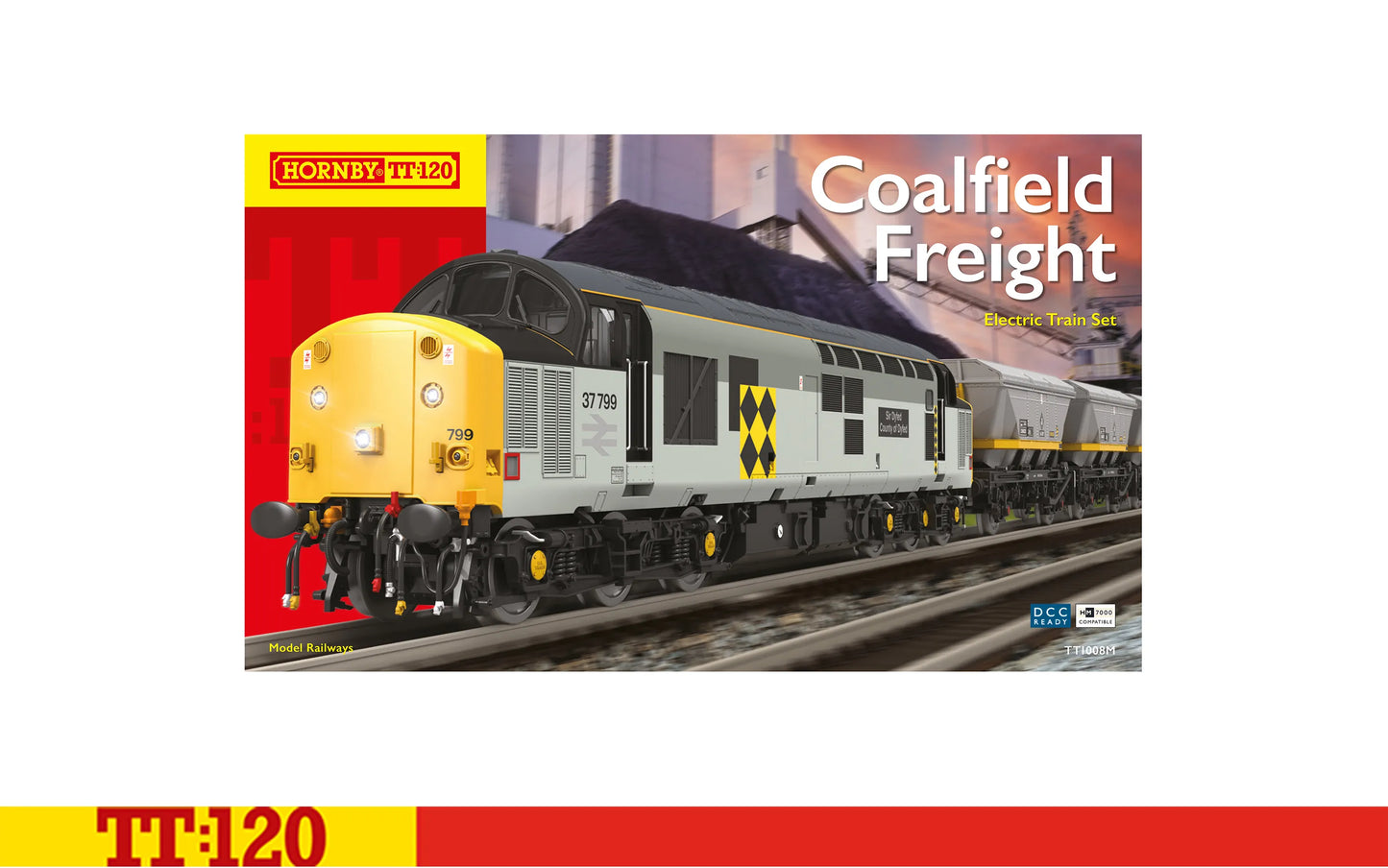 Hornby TT1008M Coallfield Freight Train Set TT120 Gauge *PRE ORDER £169.99*