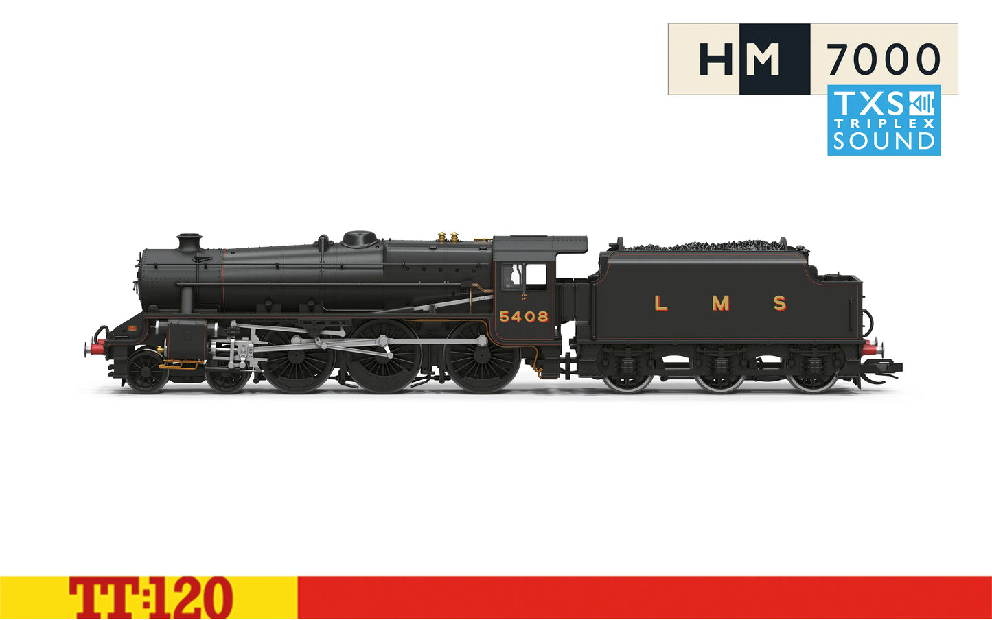 Hornby TT3068TXSM LMS 5MT 5408 Sound Fitted TT120 Gauge *PRE ORDER £233.99*