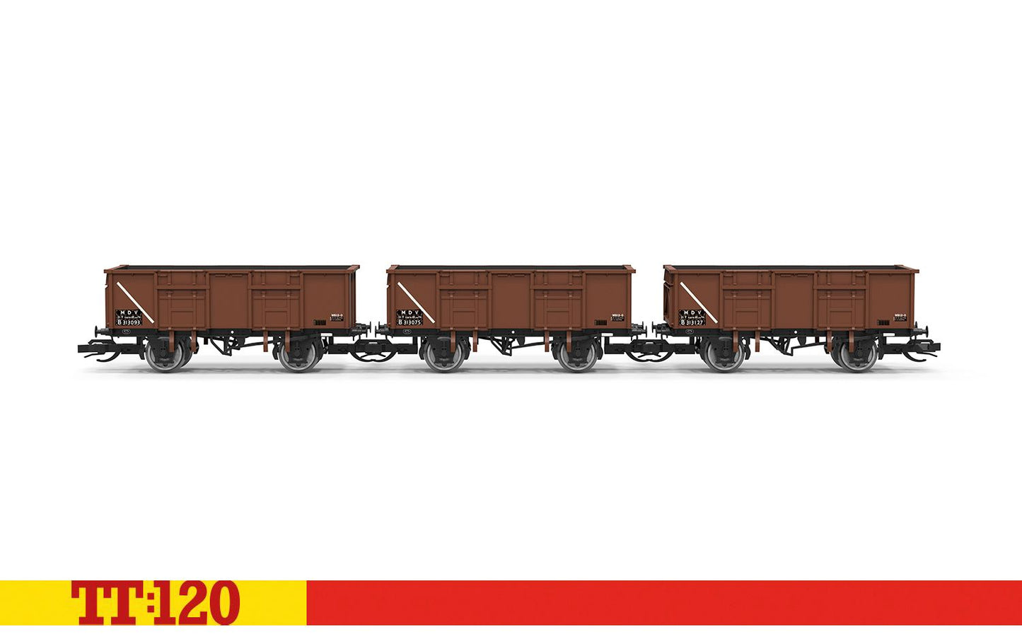Hornby TT6039 BR 21T Mineral wagon Triple Pack 313093 313075 313127 TT120 Gauge *PRE ORDER £61.19*