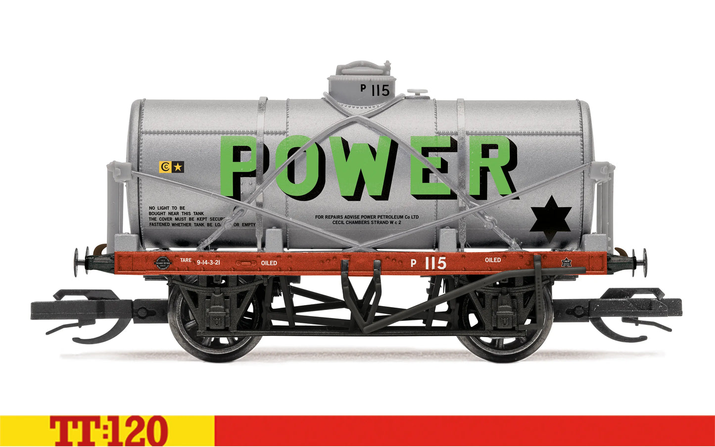 Hornby TT6070 Power Petrolium 12T Tank Wagon 115 TT120 Gauge *PRE ORDER £25.19*