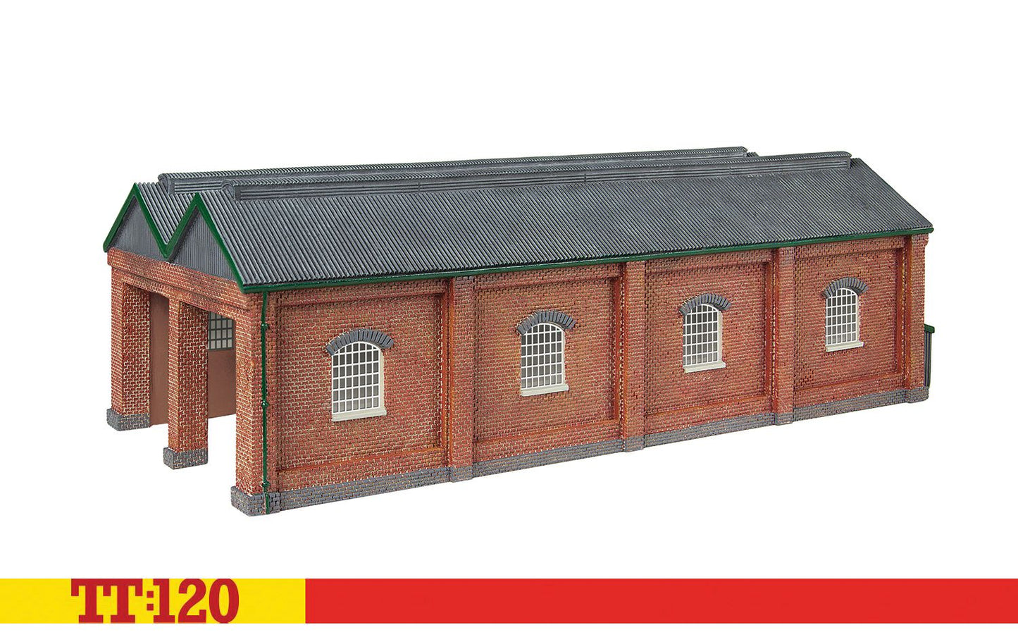 Hornby TT9019 Double Engine Shed - Red Brick Collection TT120 Gauge *PRE ORDER £53.09*