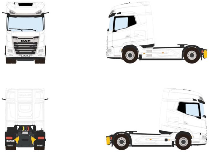 WSI 03-2063 DAF XG+ MY25 4x2, 1:50 Scale