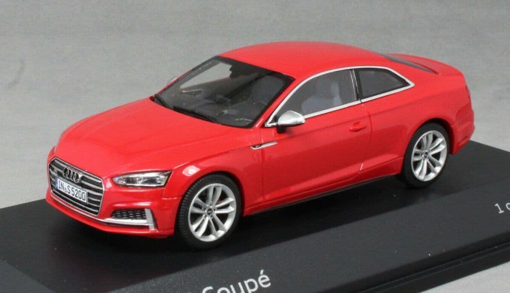 Paragon 5011615431 - 1:43 Scale Audi S5 Coupe Misano Red - Audi Dealer Packaging *LAST ONE*